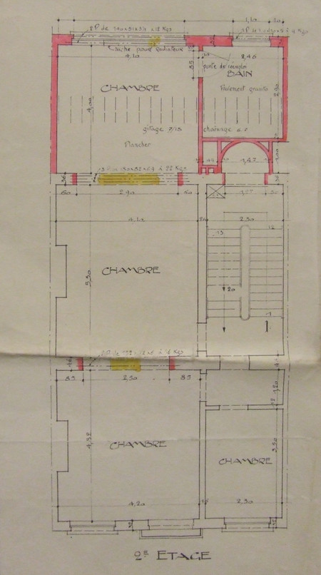 Rue Marie-Thérèse 29, Bruxelles Extension Est, plan du deuxième étage, AVB/TP 31841
