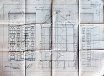 Chazallaan 25 en 23, Schaarbeek, opstanden en langsdoorsnede, GAS/DS 46-25-27 (1914).