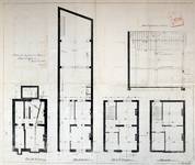 Rue Saint-Quentin 28, Bruxelles Extension Est, projet non réalisé, plans des quatre niveaux, AVB/TP 21433 (1899).