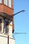 Avenue Louis Bertrand 94-96, Schaerbeek, potences de l’ancienne marquise (© APEB, photo 2014).