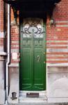 Avenue Van Cutsem 27, Tournai, porte (© APEB, photo 2002).