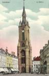 Grand-Place, Tournai, carte postale ancienne, marquise du n<sup>o</sup> 74 à droite (www.delcampe.be).