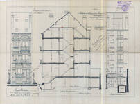 Eugène Smitsstraat 23, Schaarbeek, opstanden en langsdoorsnede, GAS/DS 89-23 (1910).