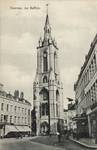 Grand-Place, Tournai, carte postale ancienne, marquise du n<sup>o</sup> 74 à droite (www.delcampe.be).