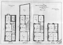 Chaussée de Louvain 332-334, Bruxelles Extension Est, plans des quatre niveaux, AVB/TP 14991 (1904).