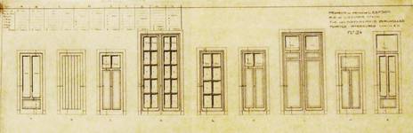 Hôtel Leefson, Rue de l'Ecuyer 47, Bruxelles, portes intérieures (© Fondation CIVA Stichting/AAM, Brussels /Paul Hamesse)