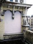 Avenue Louis Bertrand 43, Schaerbeek, troisième étage, terrasse, flanc de la tourelle (© APEB, photo 2008).