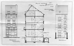 Eburonenstraat 31, Brussel Uitbreiding Oost, opstanden en langsdoorsnede, SAB/OW 10396 (1899).