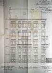 Azalealaan 8-9, Schaarbeek, ontwerp voor wijzigingen in 1921, opstand, architect R. Serrure, GAS/DS 20-8-9 (1921).