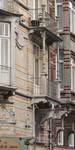 Avenue Louis Bertrand 63-65, Schaerbeek, balcons des deux premiers étages, côté rue Josaphat (© APEB, photo 2012).