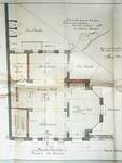 Avenue des Azalées 8-9, Schaerbeek, projet de transformations en 1921, plan du rez-de-chaussée, architecte R. Serrure, ACS/Urb. 20-8-9 (1921).