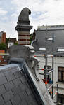Rue Saint-Quentin 32, Bruxelles Extension Est, détail du pignon (© APEB, photo 2016).
