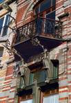 Avenue Van Cutsem 29, Tournai, balcon (© APEB, photo 2002).