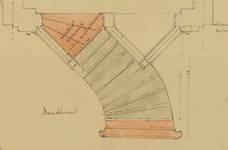 Ambiorixsquare 11, Brussel Uitbreiding Oost, schets voor de wijziging van het bordes, SAB/OW 122 (1900).